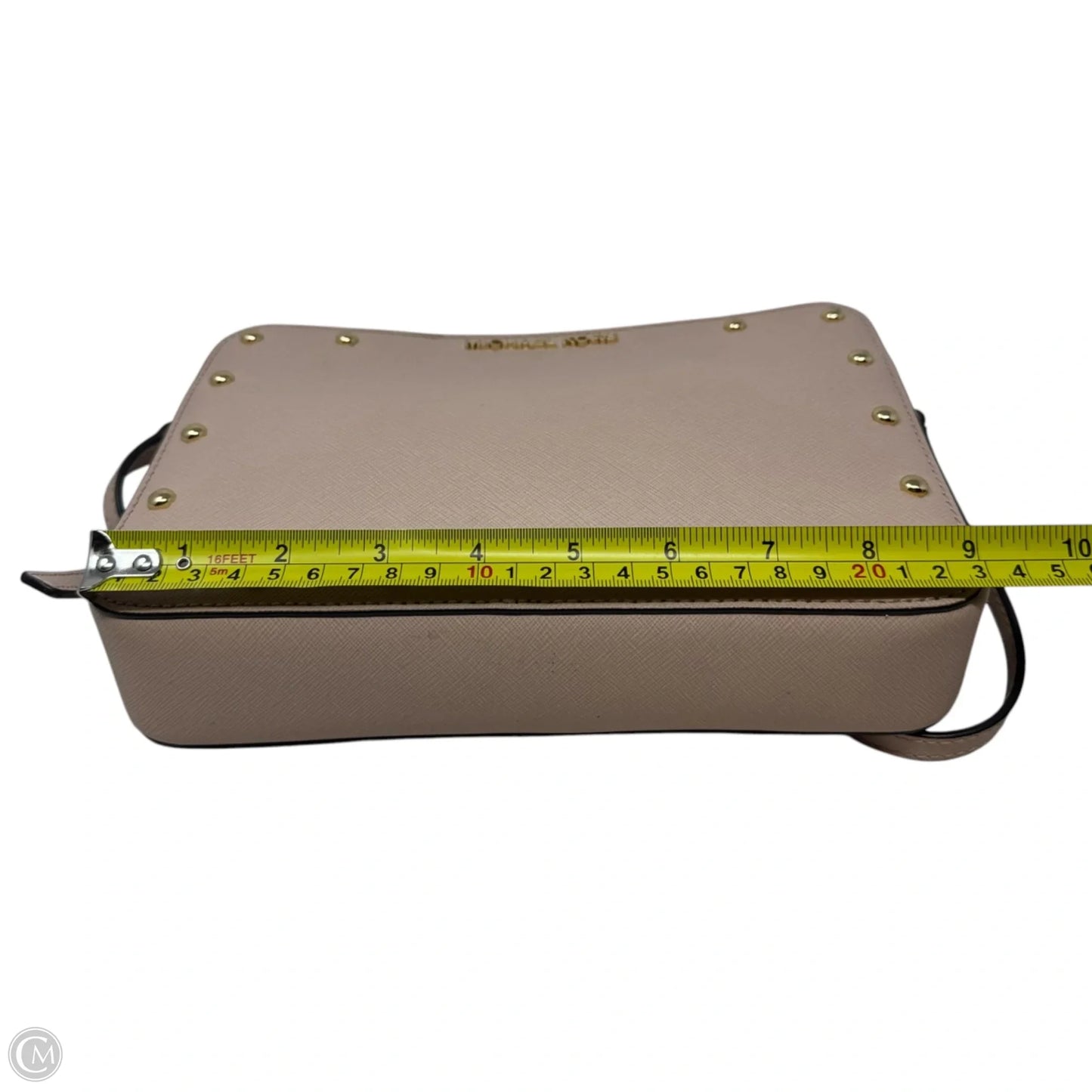 Sandrine Studded Saffiano Leather Crossbody Bag By Michael By Michael Kors, Size: Small
