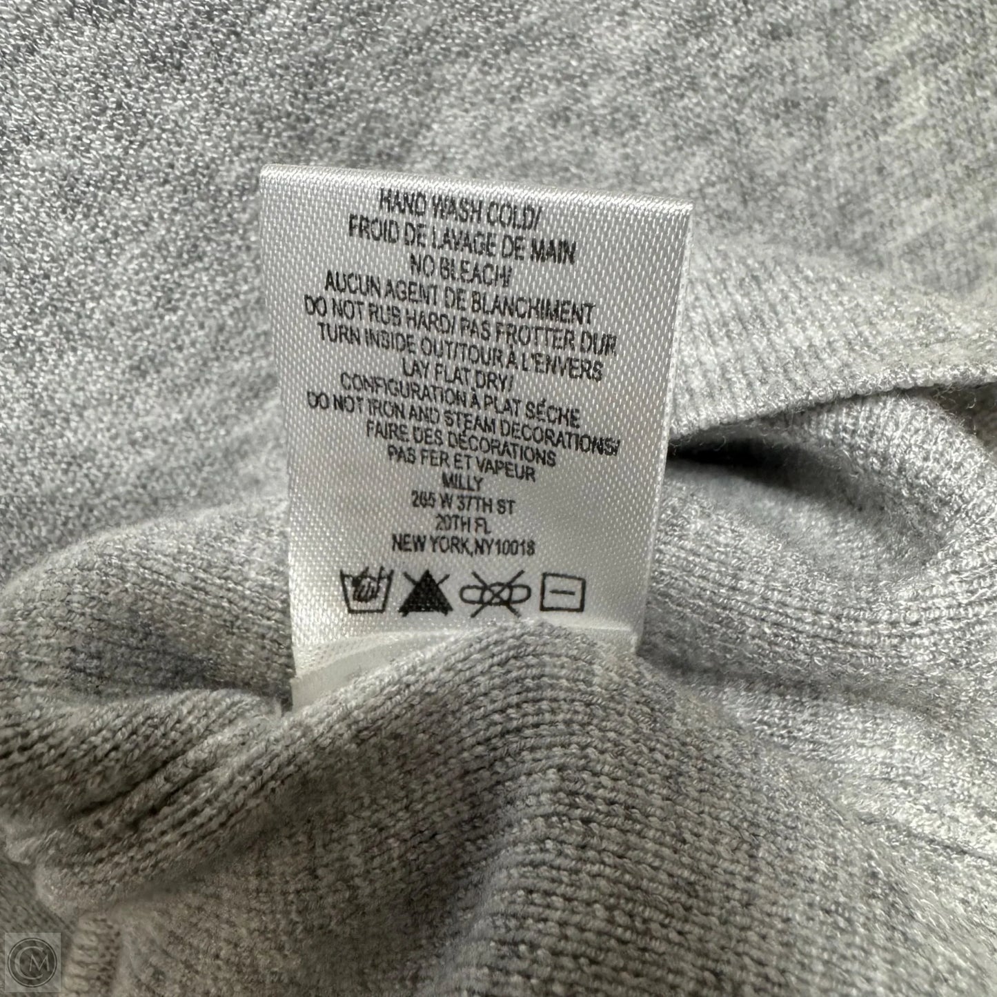 Top Short Sleeve By Milly In Grey, Size: S
