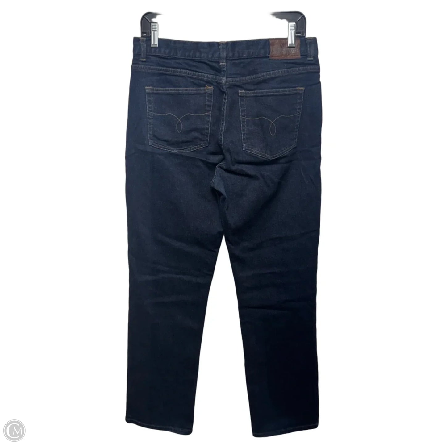 Jeans Straight By Lauren By Ralph Lauren In Blue Denim, Size: 10
