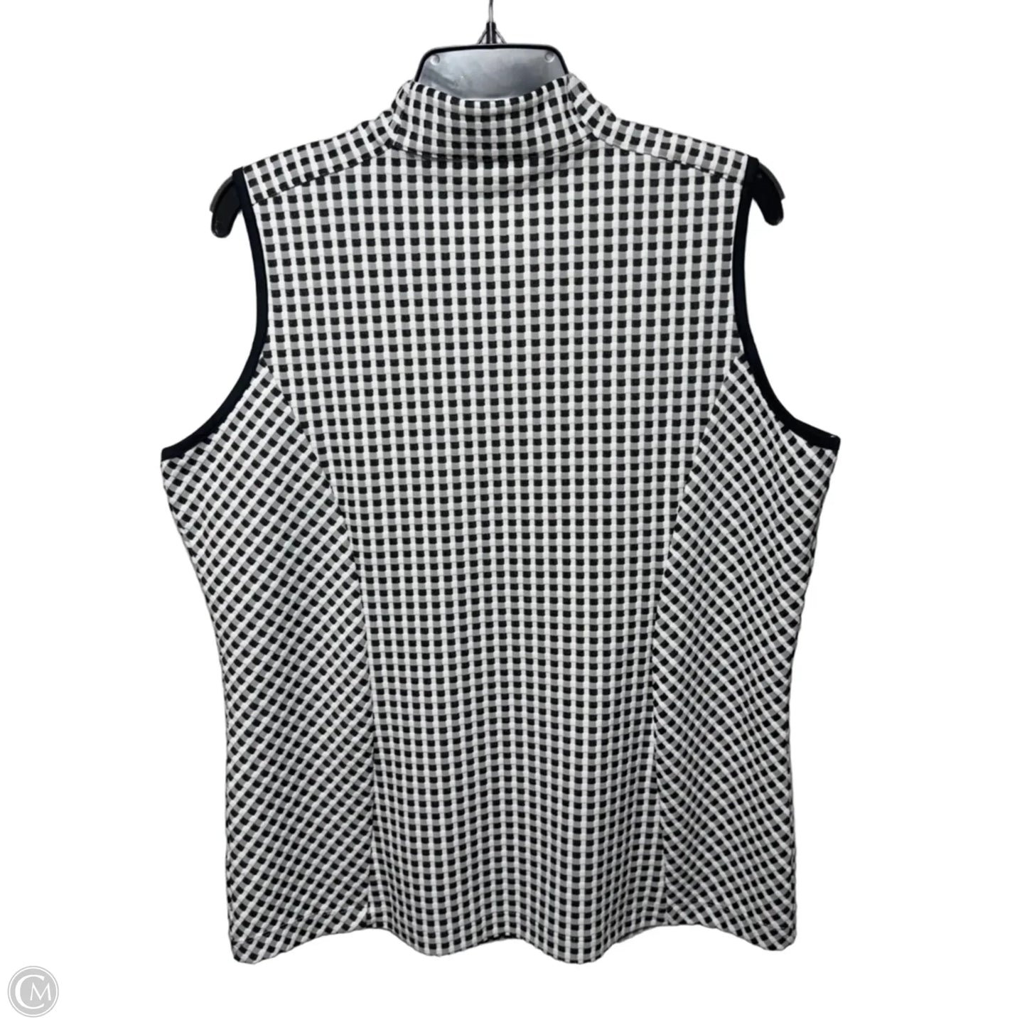 Top Sleeveless By Tail In Black & White, Size: Xl