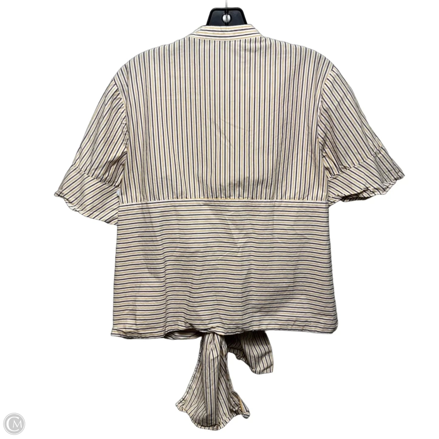 Poplin Weave Blouse By Scotch & Soda In Striped Pattern, Size: M