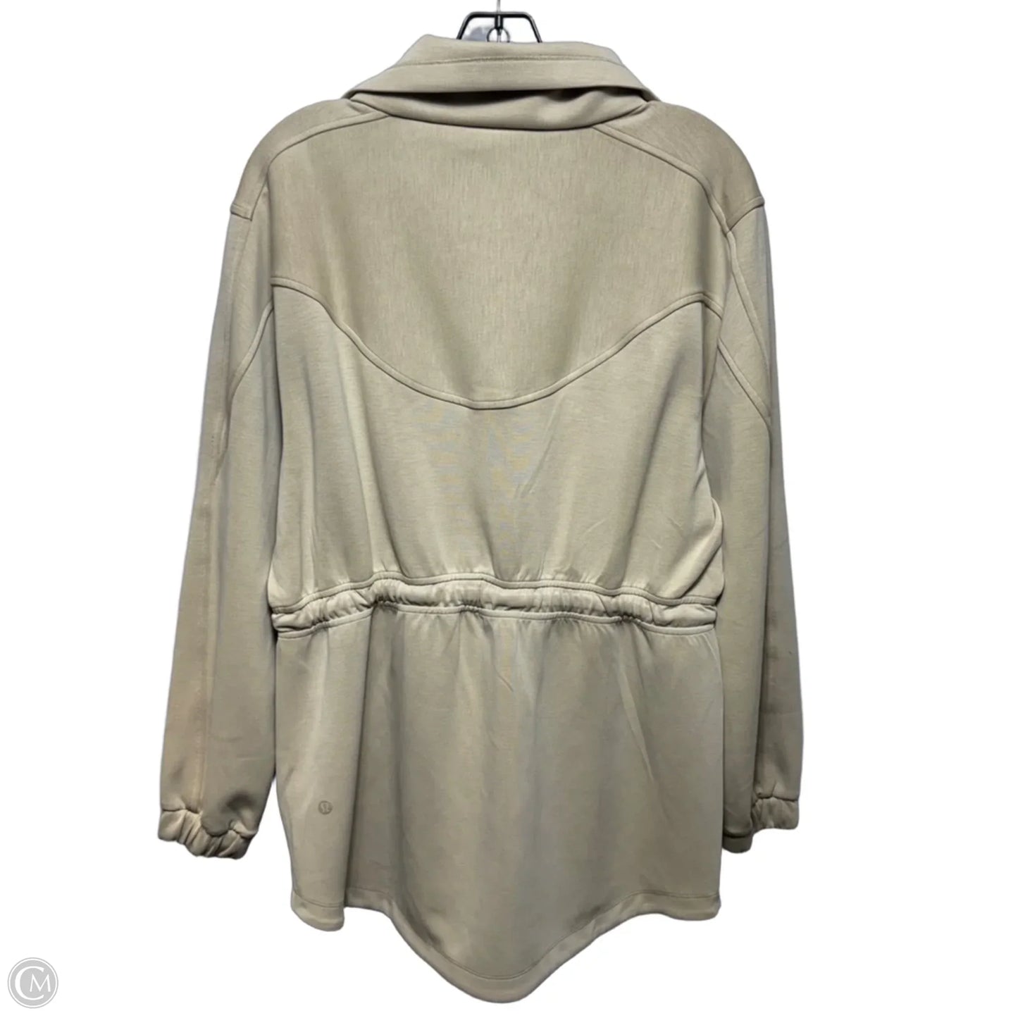 Athletic Jacket By Lululemon In Tan, Size: 8