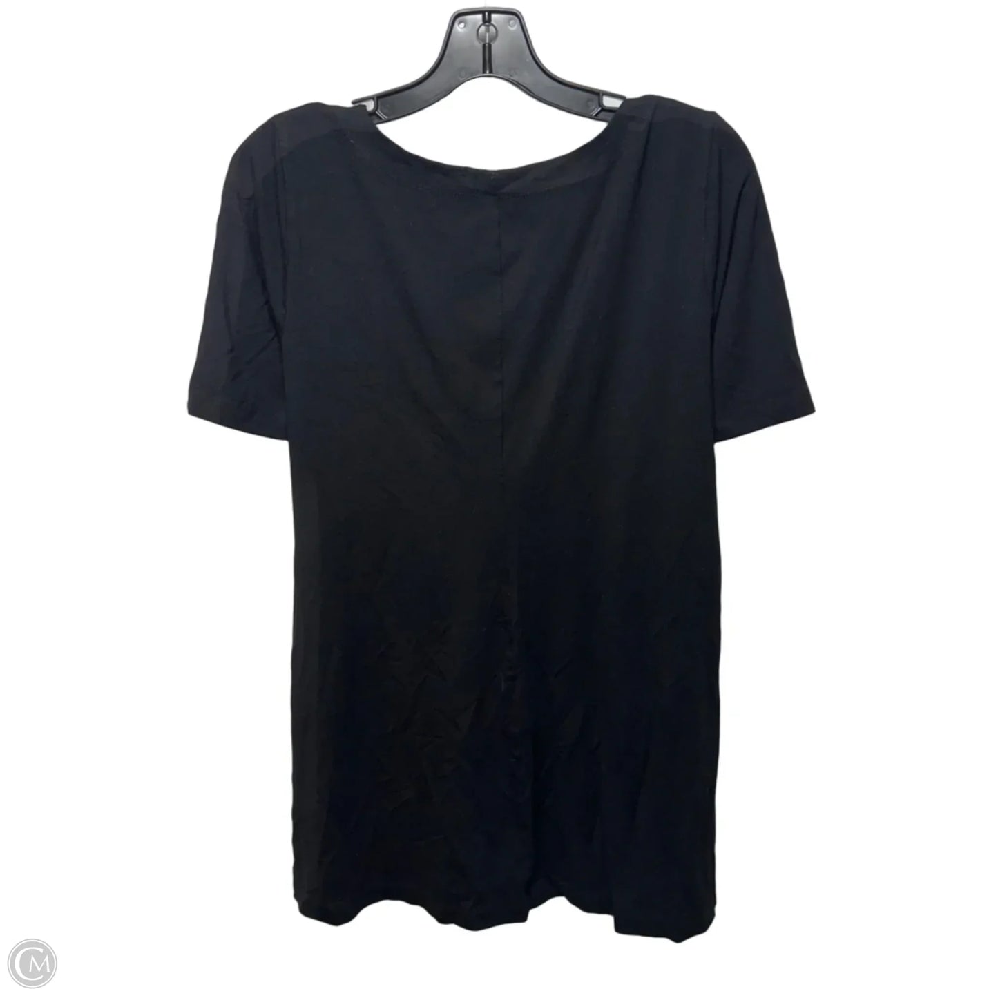 Tunic Short Sleeve By Eileen Fisher In Black, Size: S