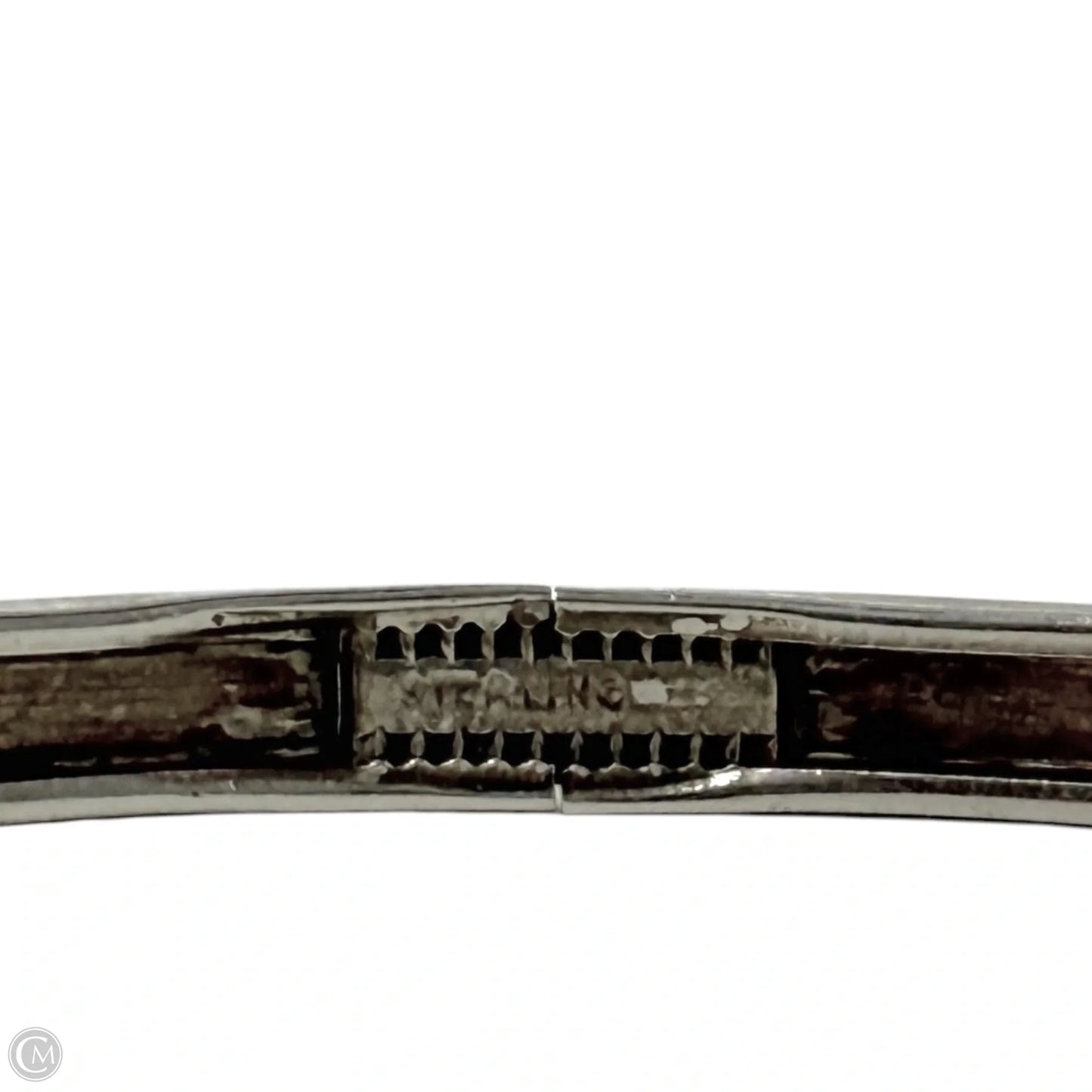 Vintage Sterling Silver S Motif Bangle Bracelet