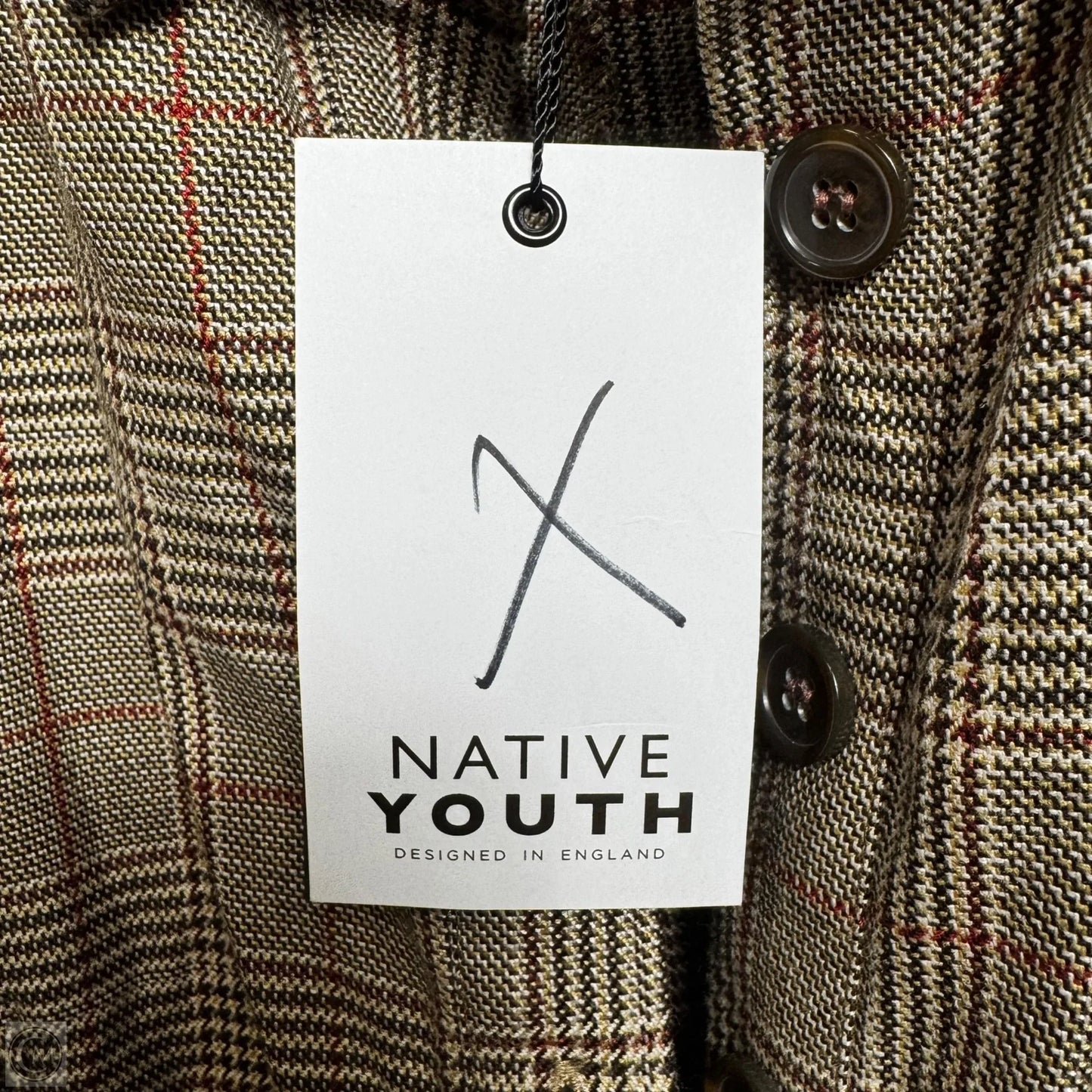 The Laura Jumpsuit By Native Youth In Plaid Pattern, Size: S