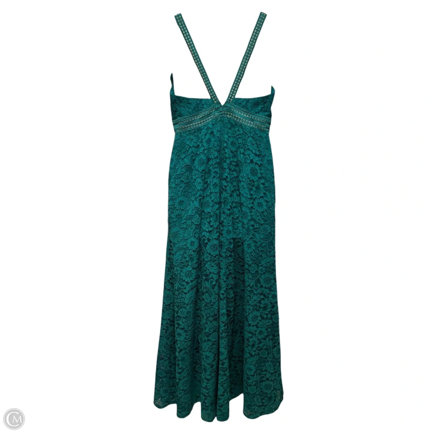 Lace Dress Party Long By DB Studio In Teal, Size: 14