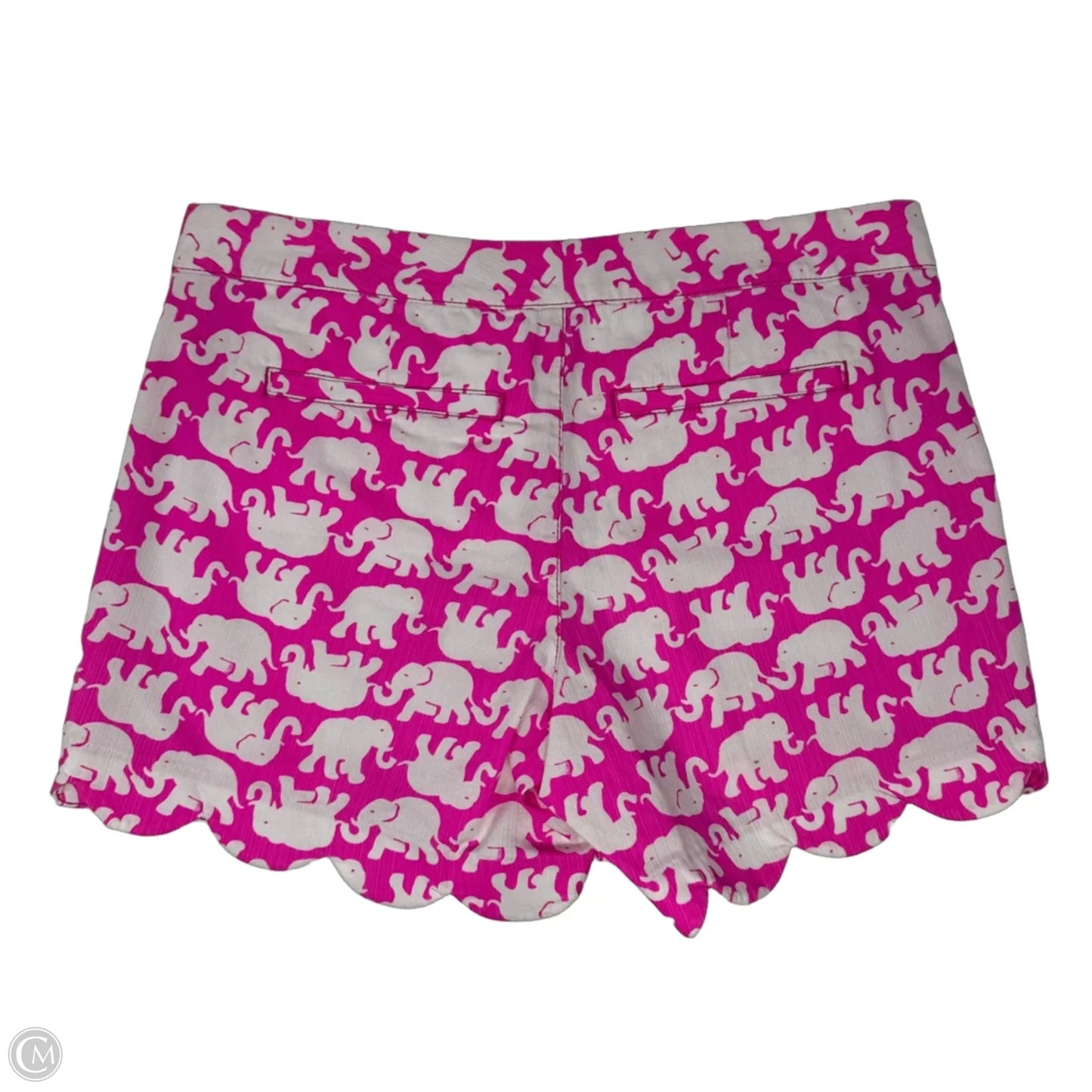 Shorts Designer By Lilly Pulitzer In Pink & White, Size: 4