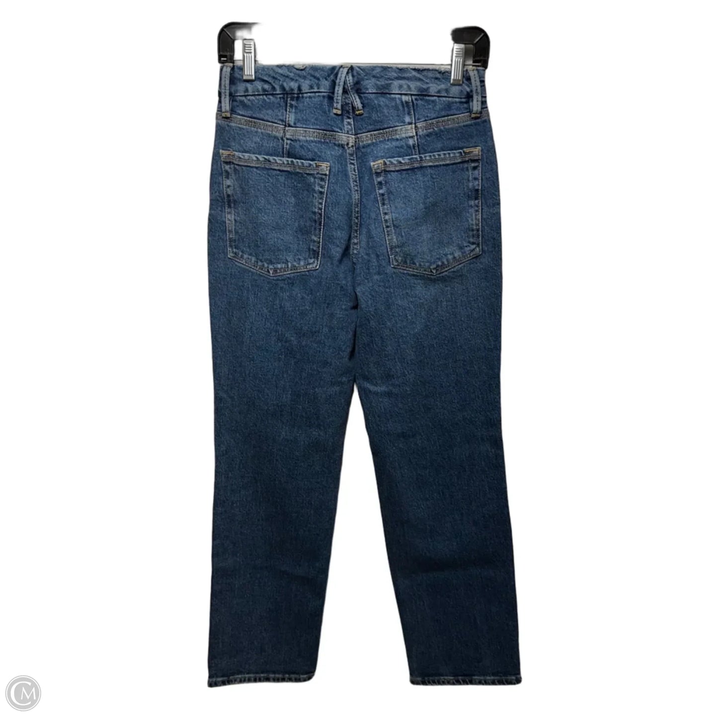 Jeans Straight By Good American In Blue Denim, Size: 0/25