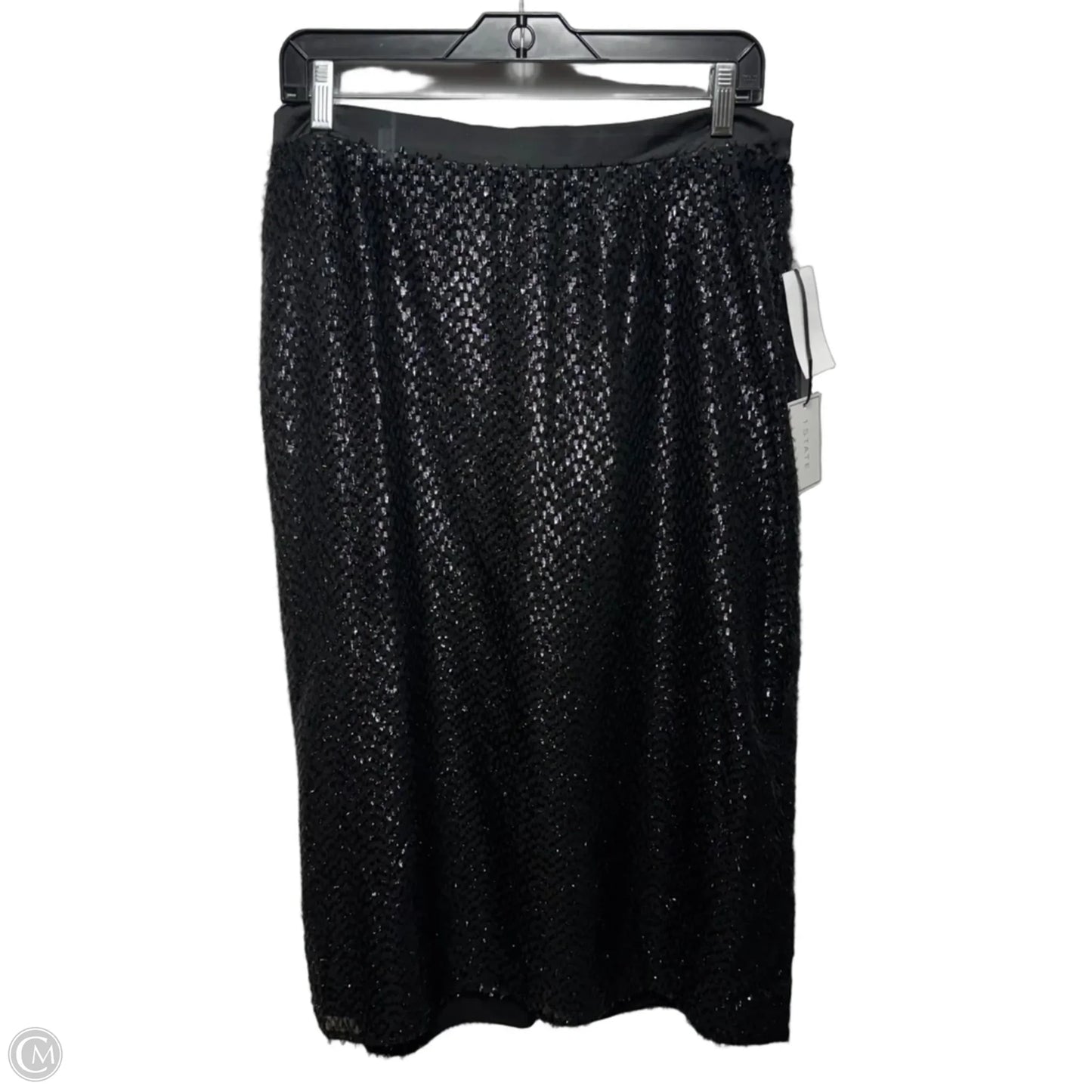 Metallic Skirt Midi By 1.state In Black, Size: 14