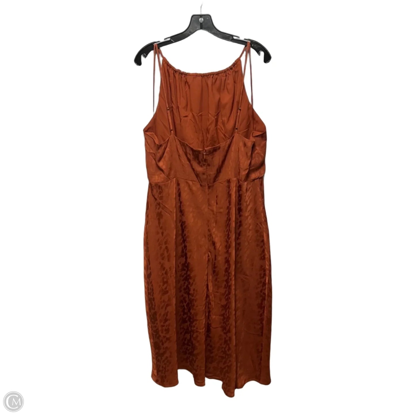 Dress Casual Midi By Banana Republic In Brown, Size: 18
