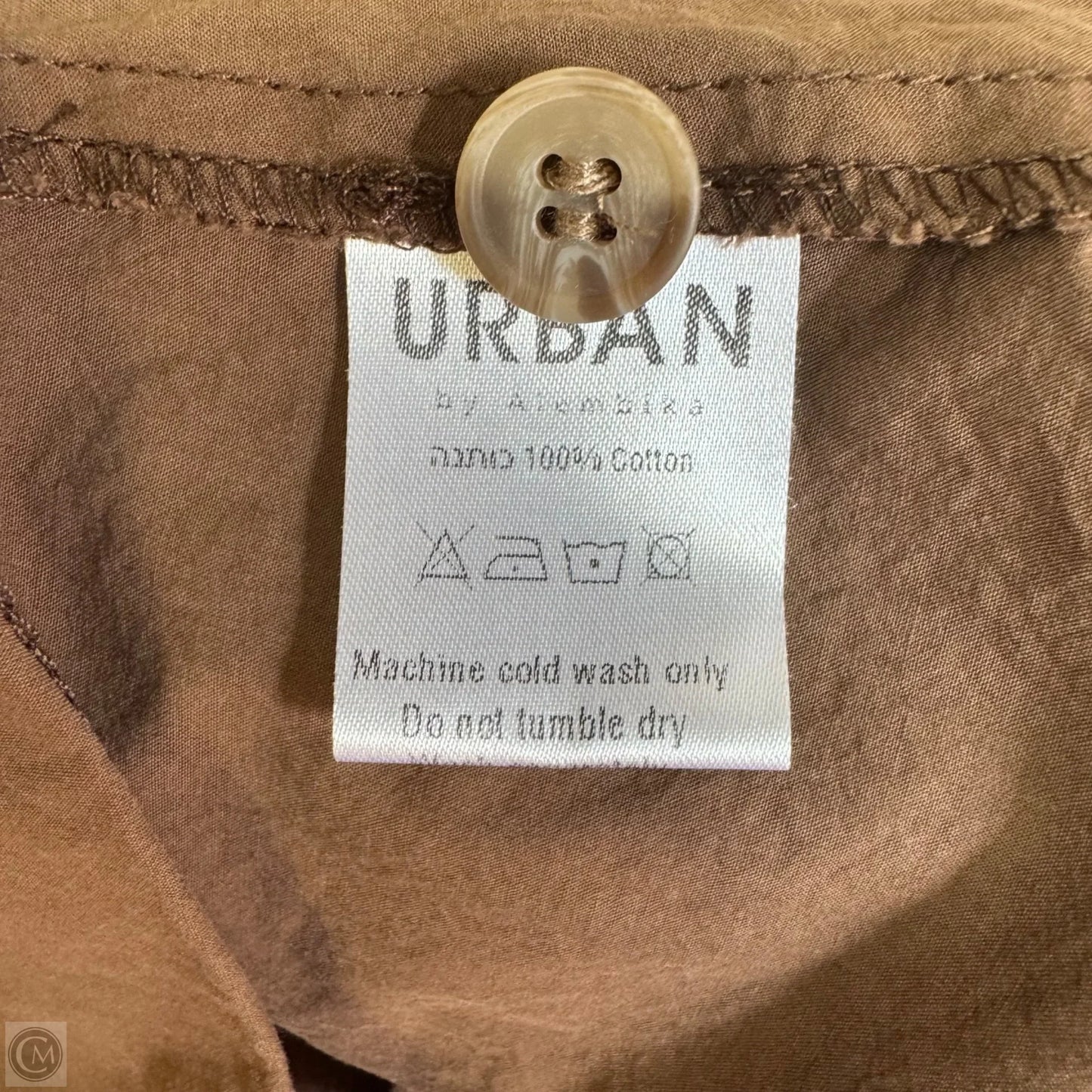 Bubble Hem Dress Casual Short By Urban By Alembika In Brown, Size: 4