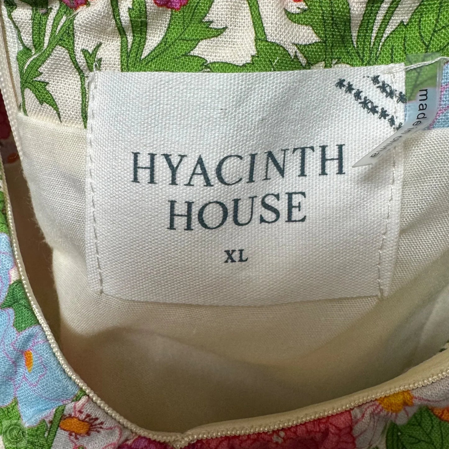 Sallie Midi Dress By Hyacinth House In Green Multi Begonia Floral Print, Size: XL
