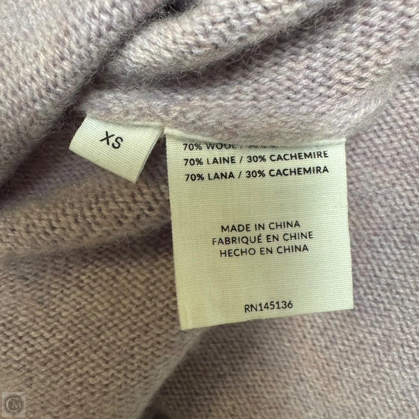 Off The Shoulder Sweater Wool-Cashmere By Naadam In Purple, Size: Xs