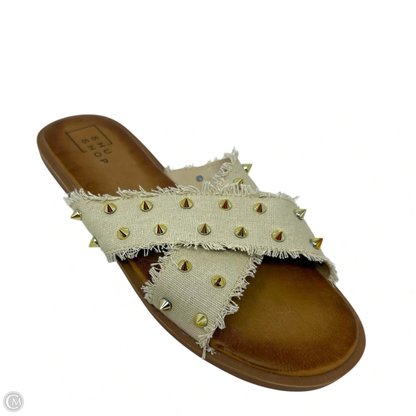 Berta Flat Slide Sandals By Shu Shop In Taupe, Size: 7