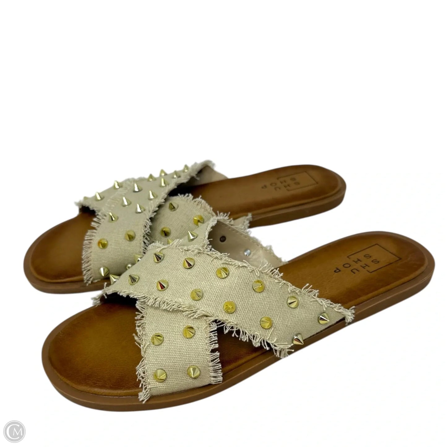 Berta Flat Slide Sandals By Shu Shop In Taupe, Size: 7