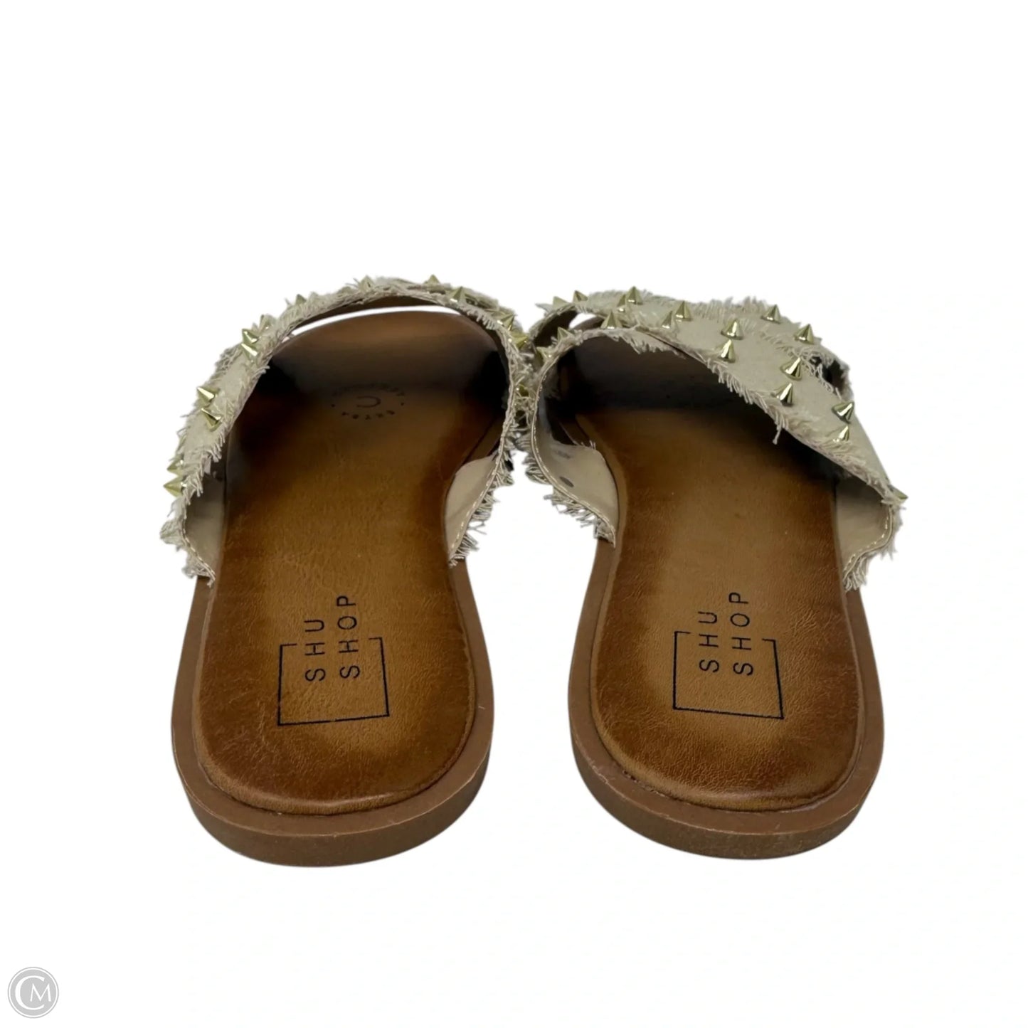 Berta Flat Slide Sandals By Shu Shop In Taupe, Size: 7