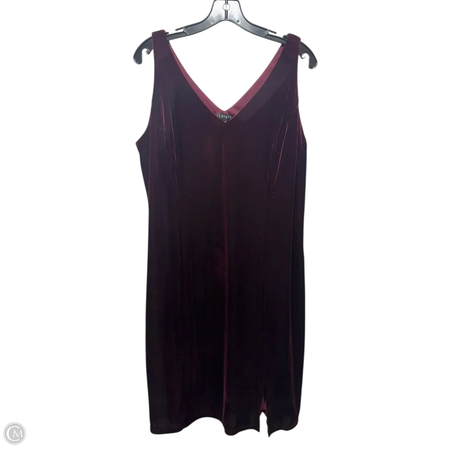 Velvet Dress Party Midi By 1.state In Red, Size: 14