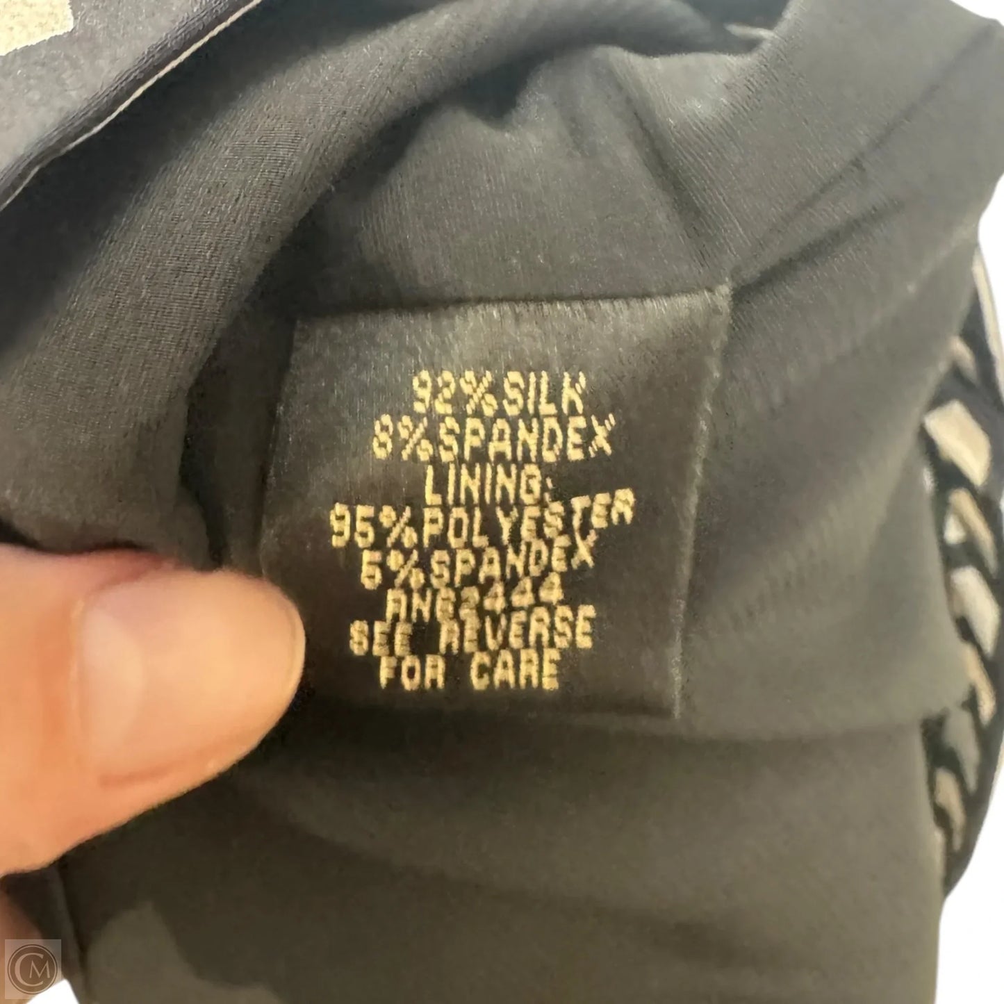 Silk Ruched Midi Dress By Nicole Miller Studio In Black & Cream, Size: 8