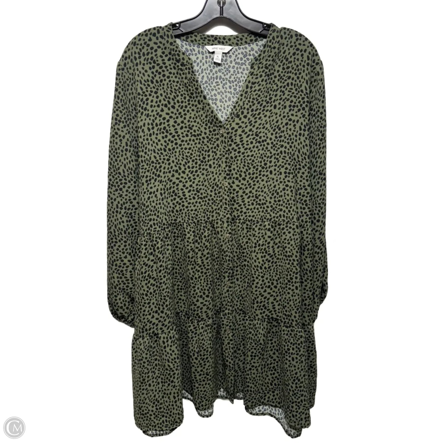 Dress Casual Short By Nine West Apparel In Green, Size: Xl