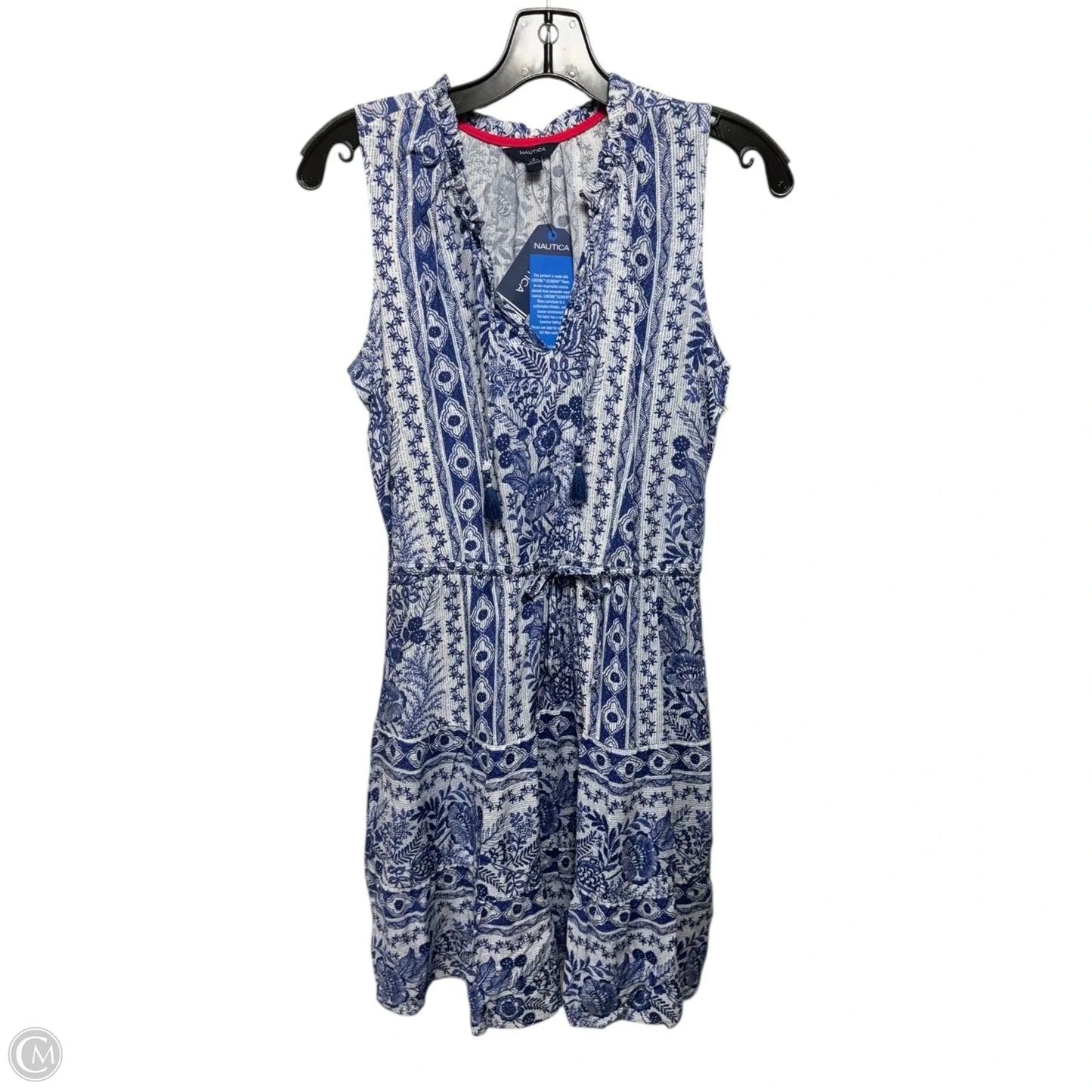 Dress Casual Short By Nautica In Blue & White, Size: S