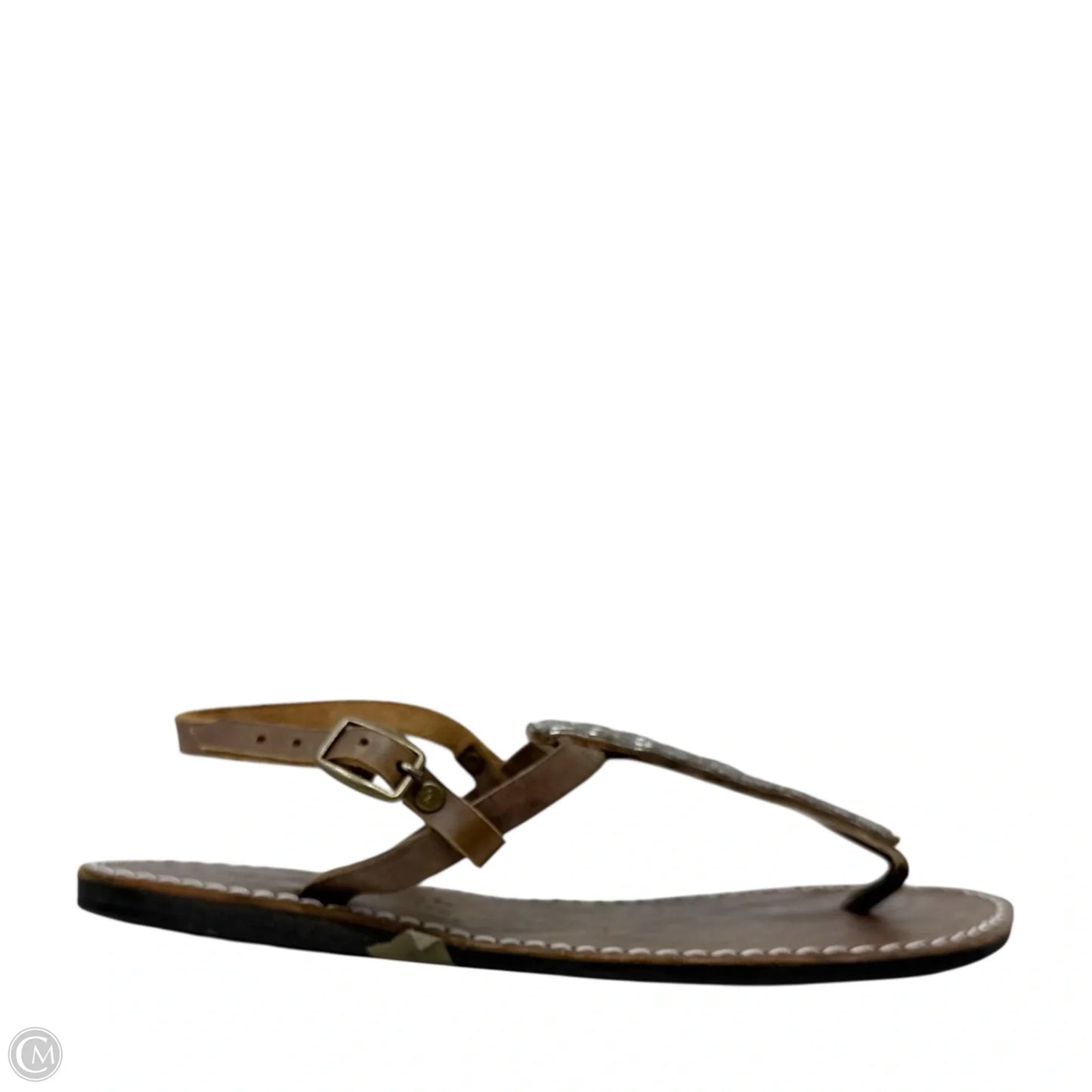Lucas Chocolate Flat Sandals By Laidback London In Brown, Size: 8