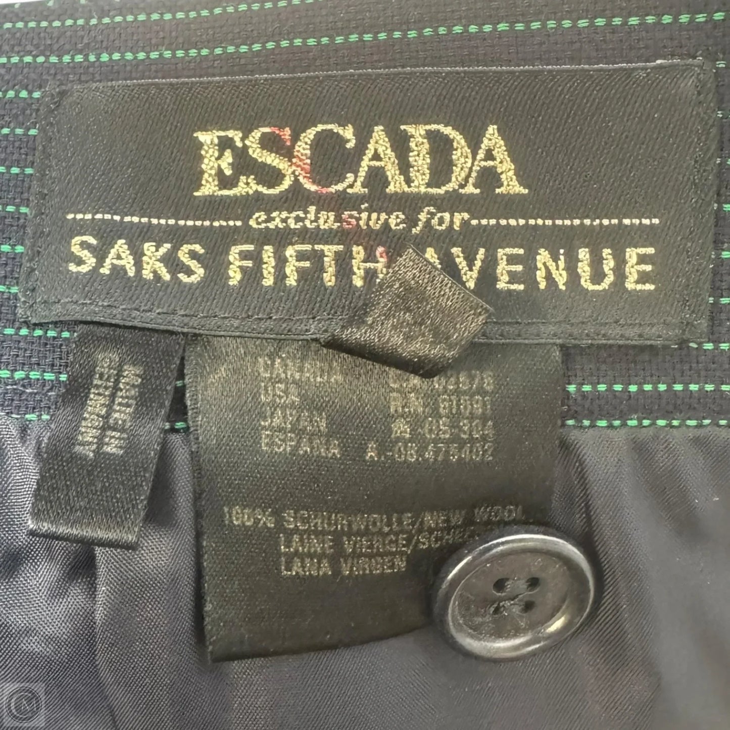 Skirt Designer By Escada In Striped Pattern, Size: L