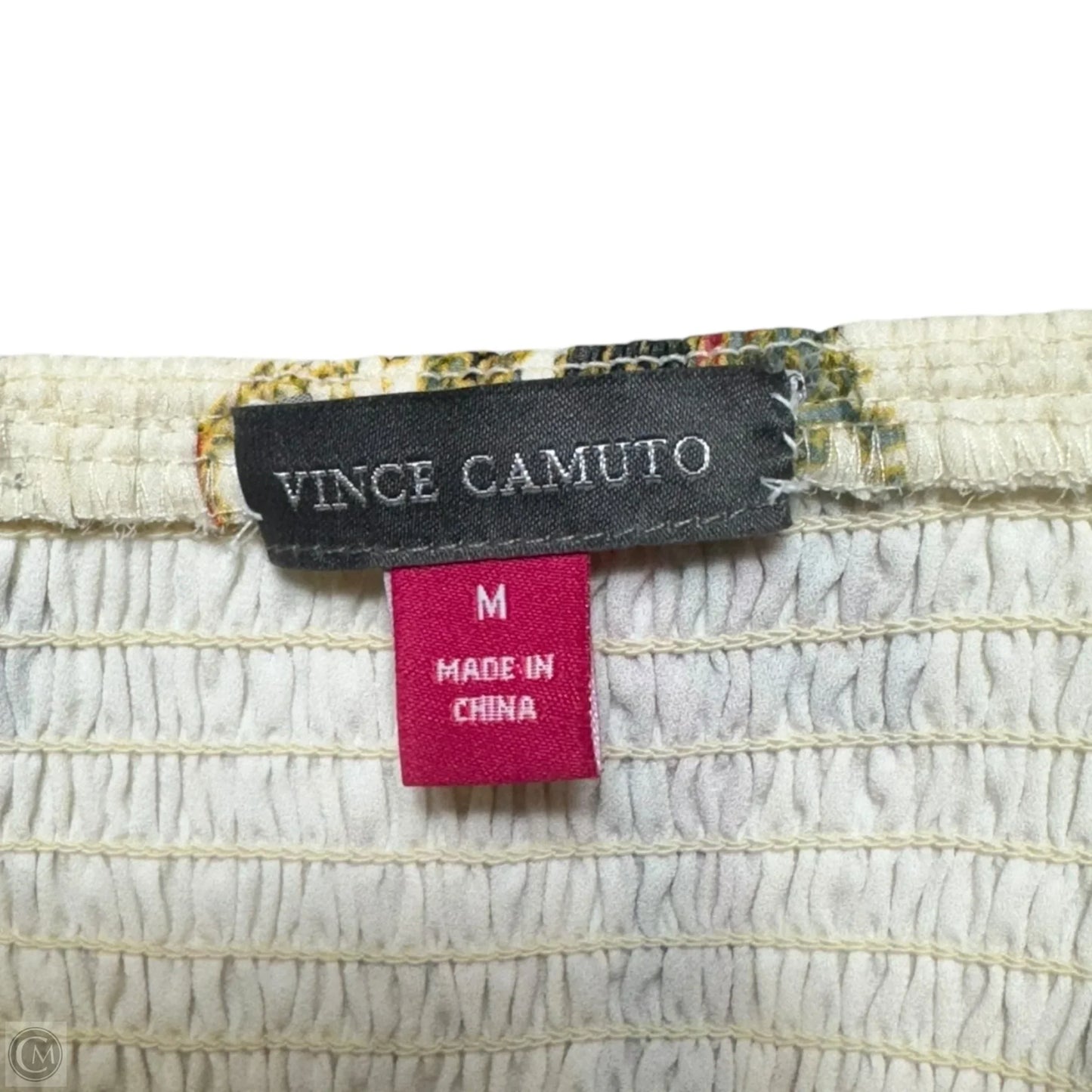 Summer Oasis Smocked Bodice Dress By Vince Camuto In Paisley Print, Size: M