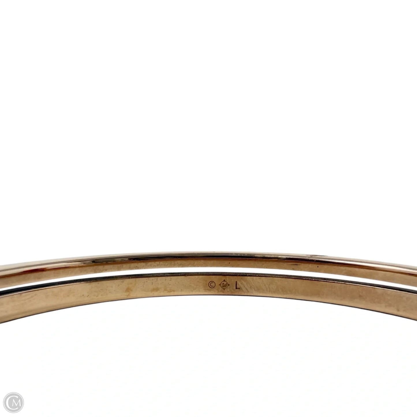 White Rose-Gold Plated Thrilling Bangle Bracelet By Swarovski