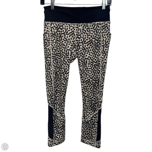 Pace Rival Crop By Lululemon In Ace Spot Grain Black / Black, Size: 4