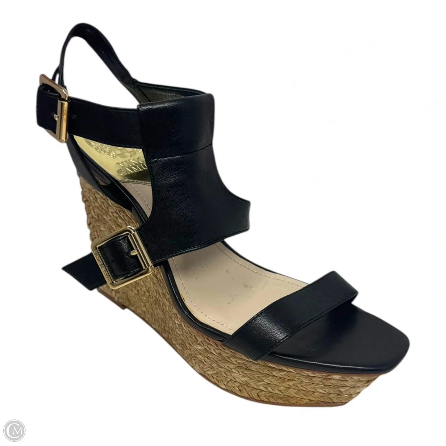 Noli Espadrille Wedge Sandals By Vince Camuto In Black, Size: 8