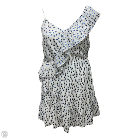 Madelina Dress Designer By Lilly Pulitzer In Bennet Blue Polkadot, Size: M