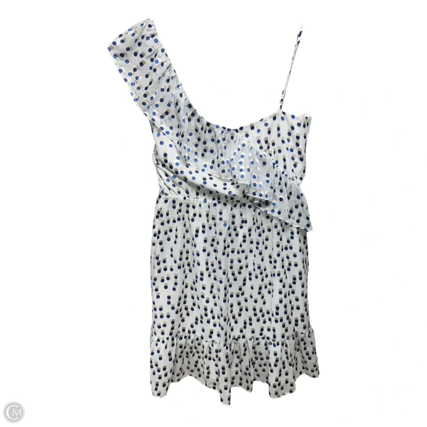 Madelina Dress Designer By Lilly Pulitzer In Bennet Blue Polkadot, Size: M