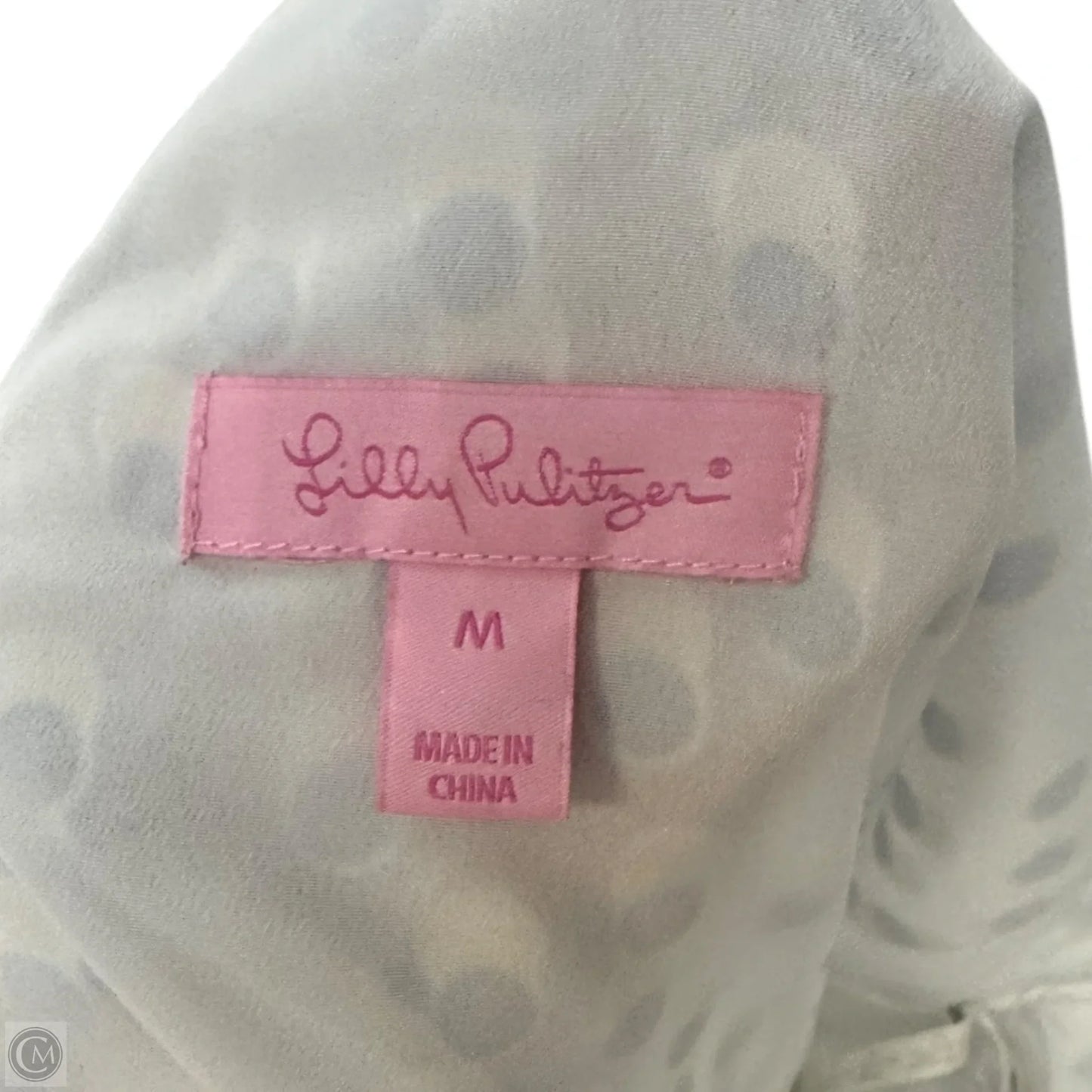 Madelina Dress Designer By Lilly Pulitzer In Bennet Blue Polkadot, Size: M