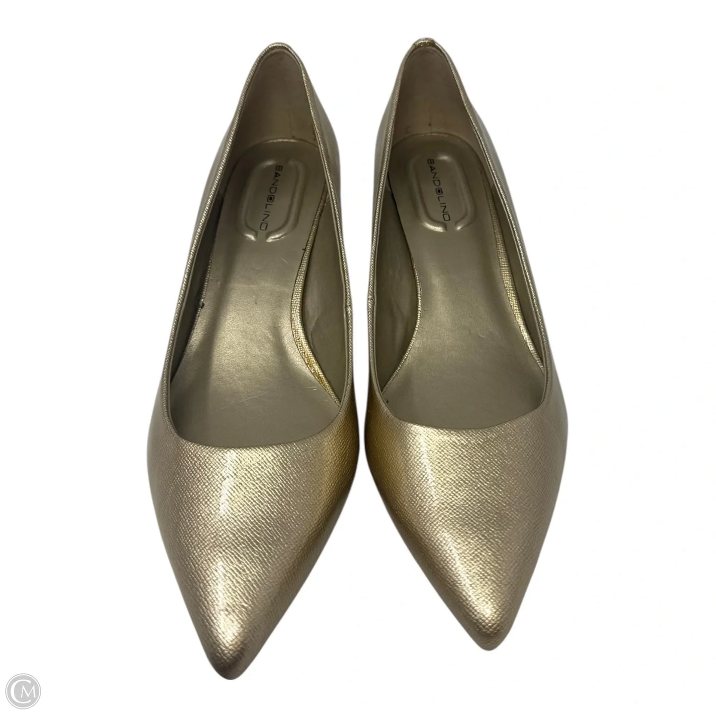Shoes Heels Kitten By Bandolino In Gold, Size: 10