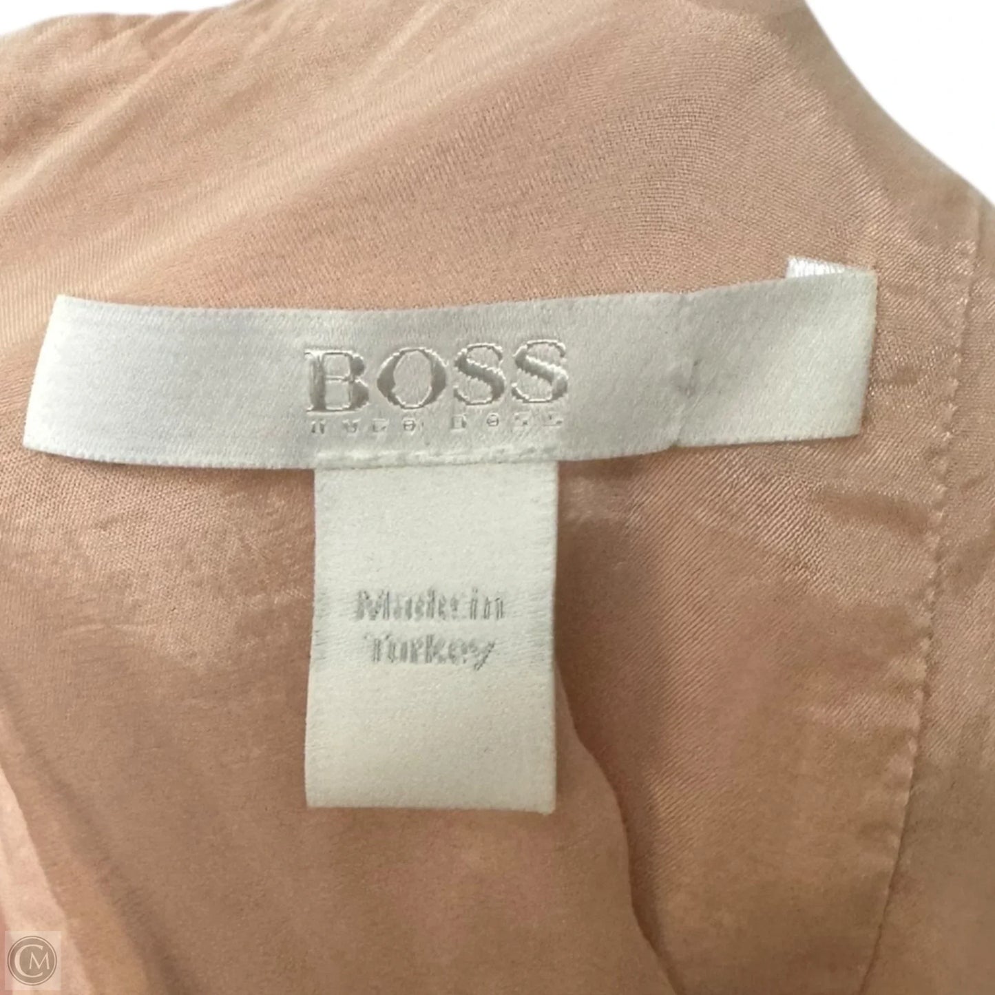 Pleated Dress Casual Short By Hugo Boss In Peach, Size: 8
