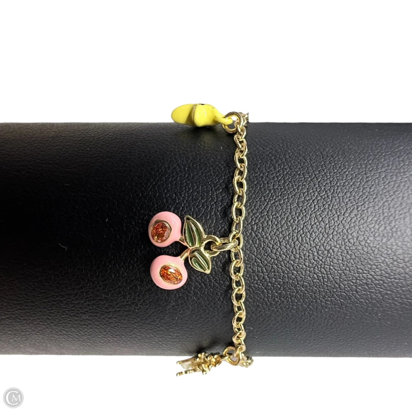 Cherry Butterfly Charm Bracelet Designer By Coach