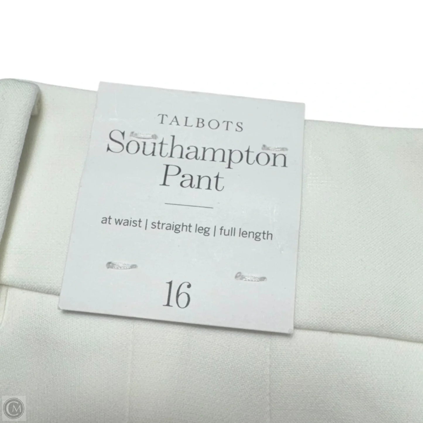 Pants Dress By Talbots In White, Size: 16