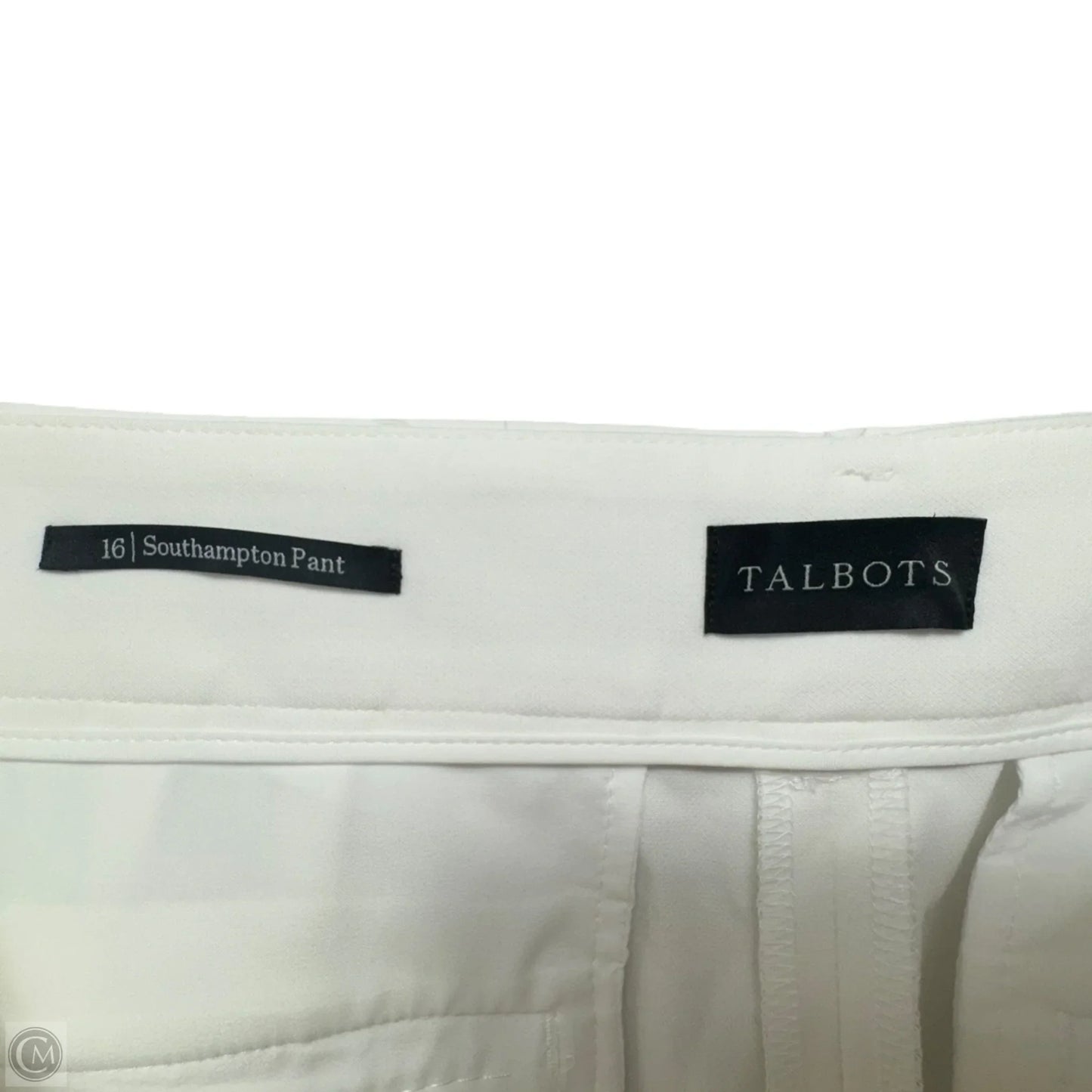 Pants Dress By Talbots In White, Size: 16