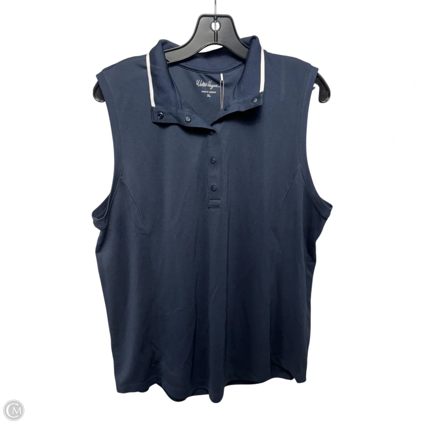 Athletic Tank Top By Walter Hagen In Navy, Size: Xl