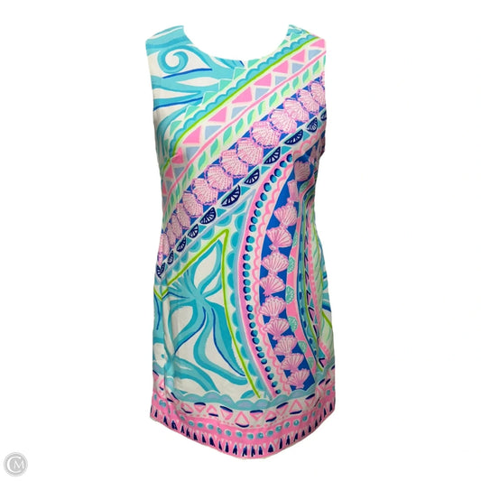 Narissa Stretch Shift Dress Designer By Lilly Pulitzer In Nautical Print, Size: 8