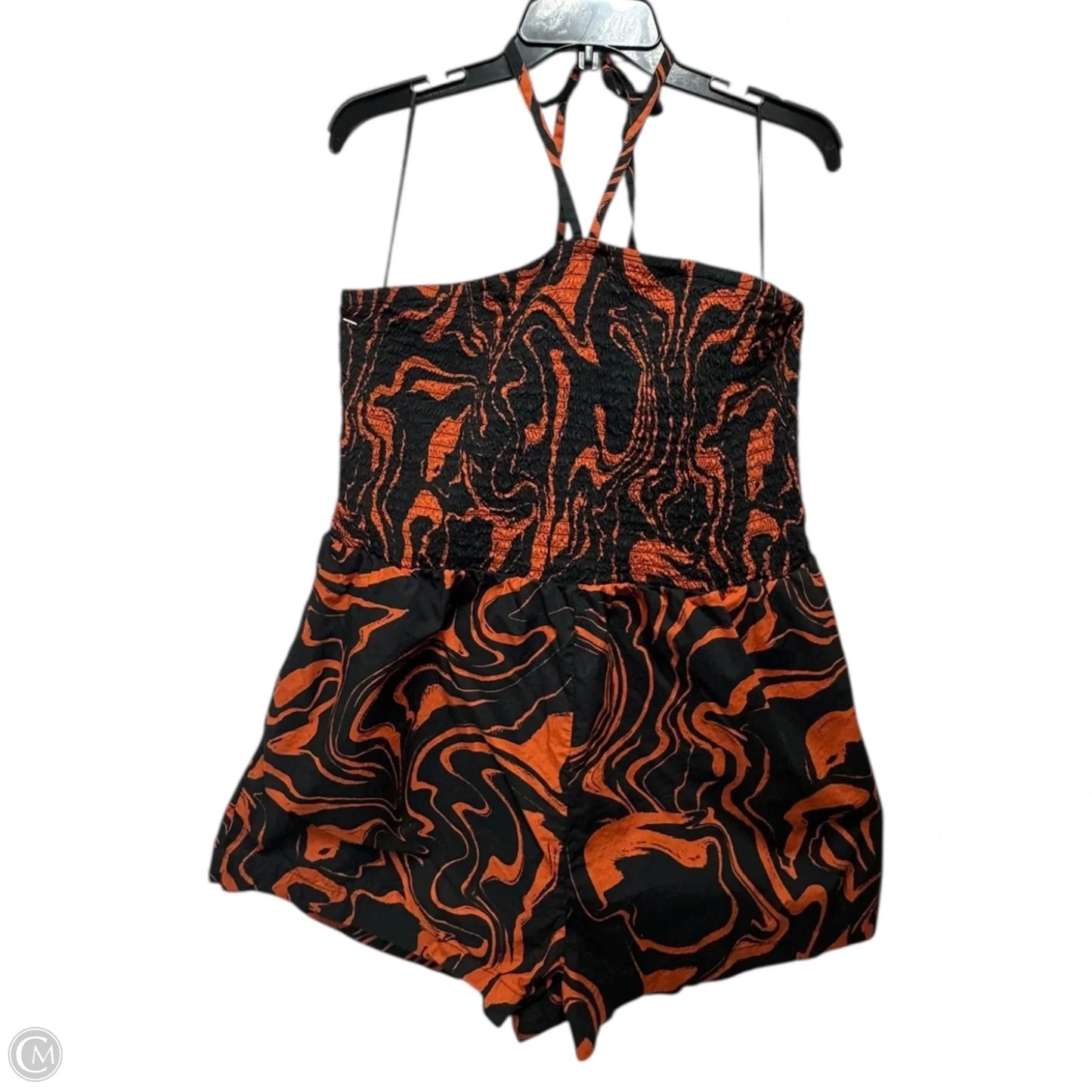 Romper By The Get In Orange & Black, Size: Xxxl