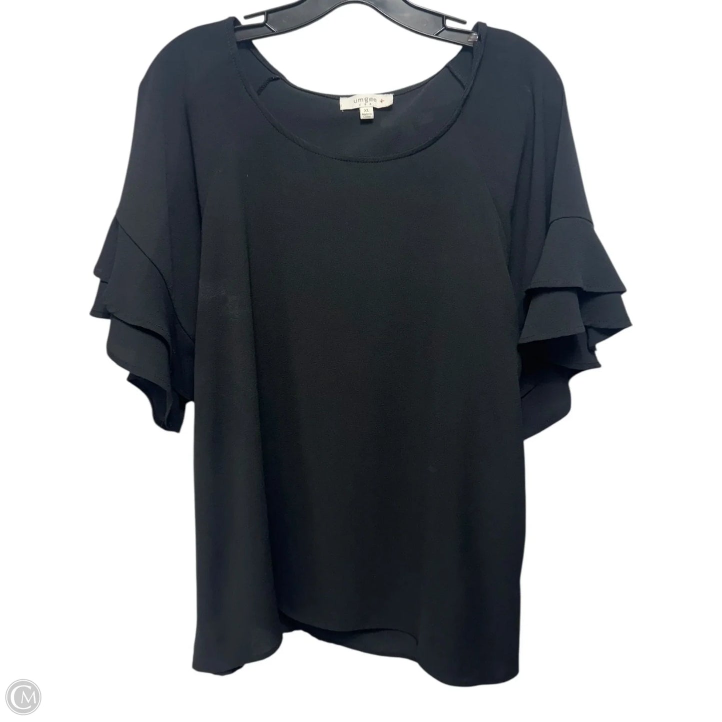 Top Short Sleeve By Umgee In Black, Size: Xl