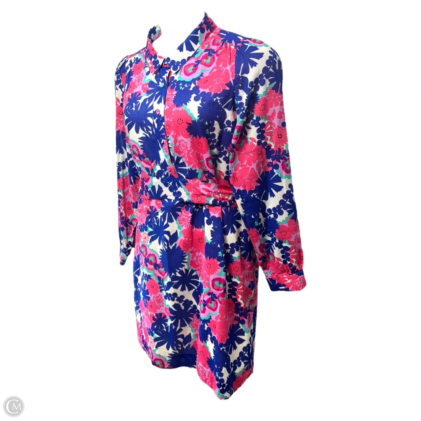 Davie Shirt Dress Designer By Lilly Pulitzer In Multi Secret Garden Print, Size: 10
