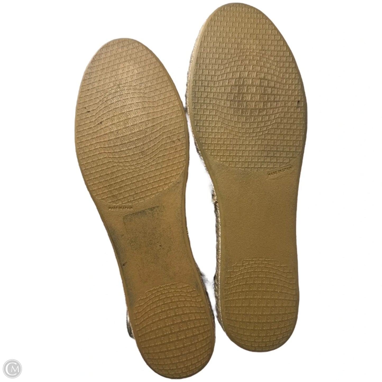 Walkmyway Lace Up Espadrille Shoes Designer By Stuart Weitzman In Metallic Leopard, Size: 7