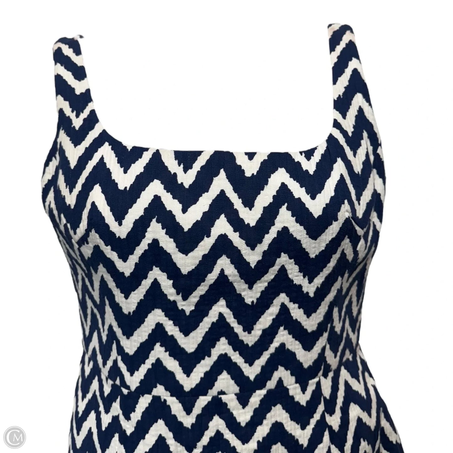 Zigzag Sheath Dress Designer By Milly In Chevron Pattern, Size: 10