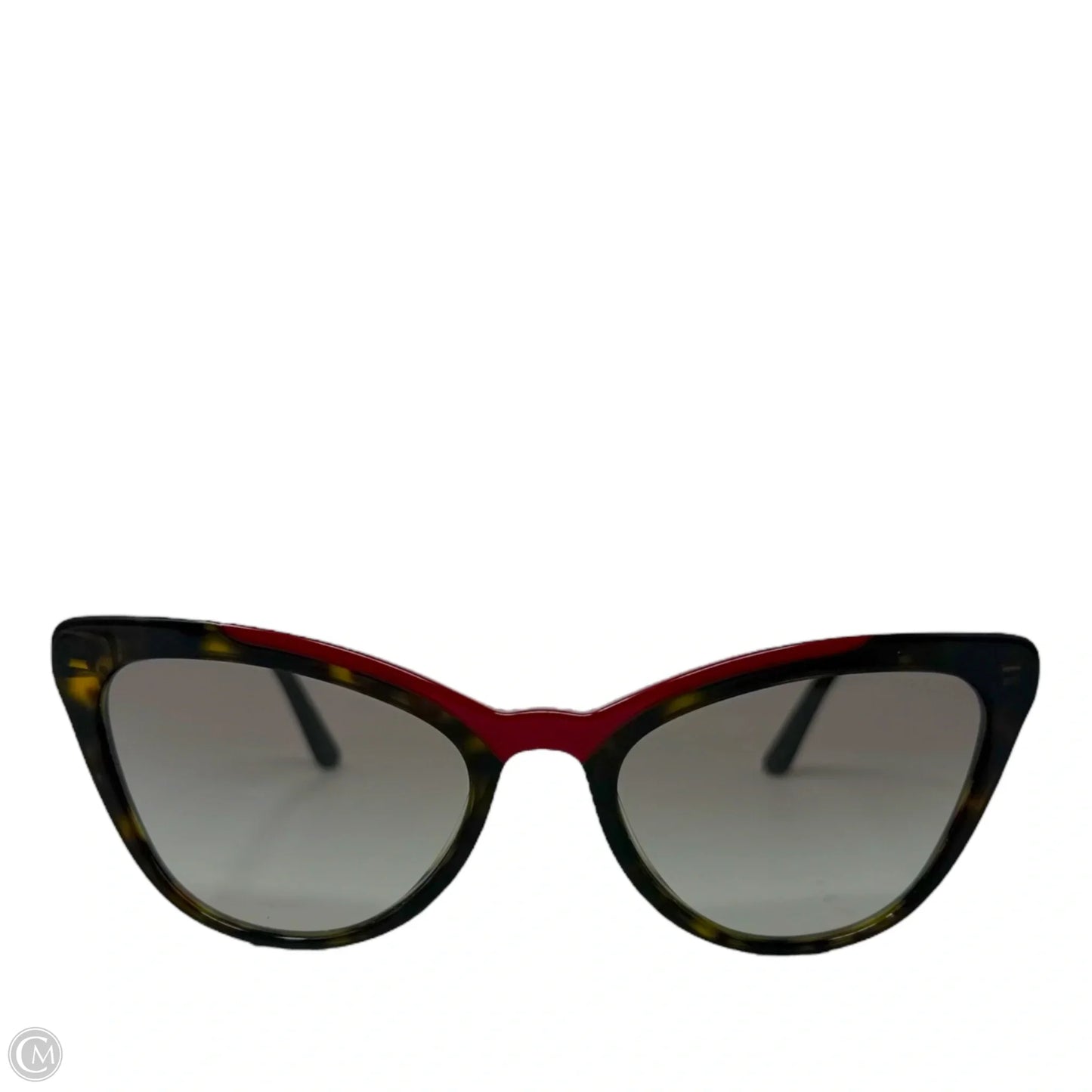 Catwalk PR 01VS 56 Acetate Sunglasses Luxury Designer By Prada In Red Havana