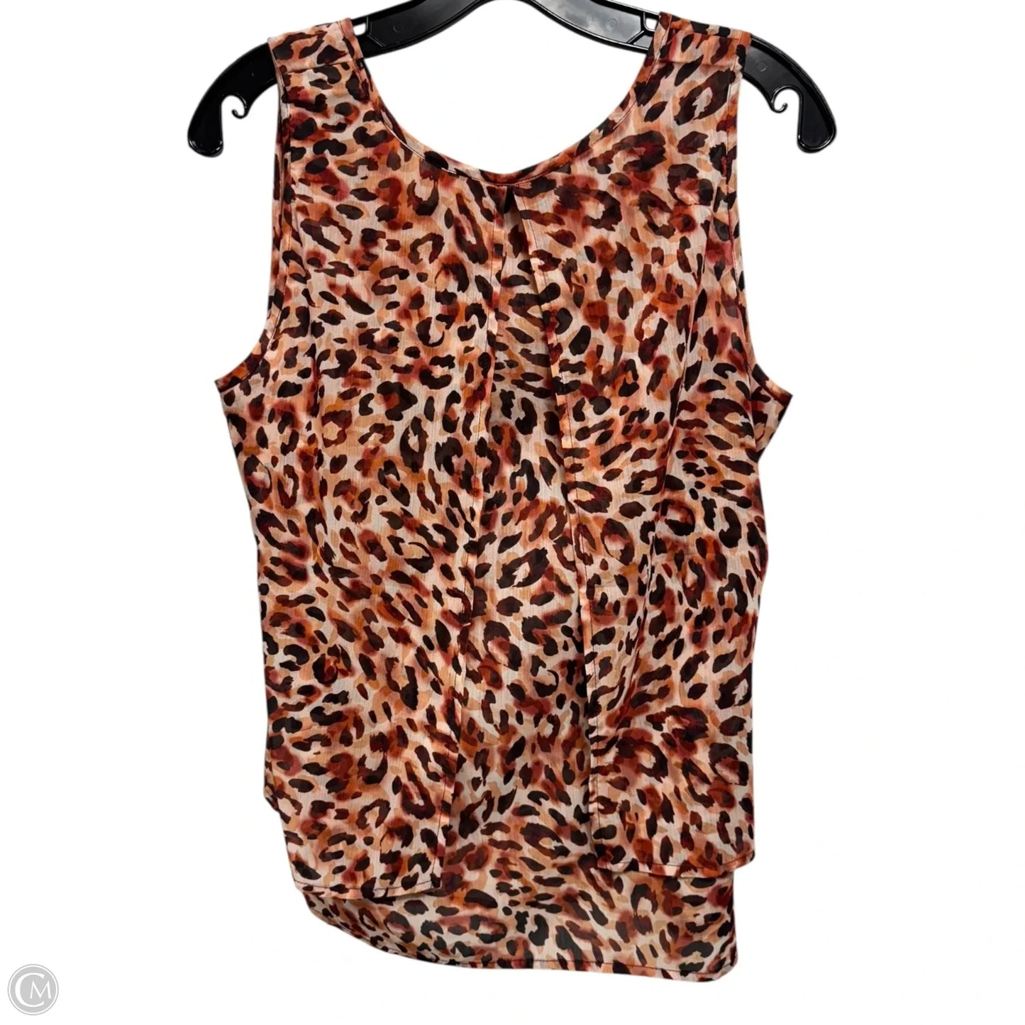 Top Sleeveless By Liverpool In Animal Print, Size: S