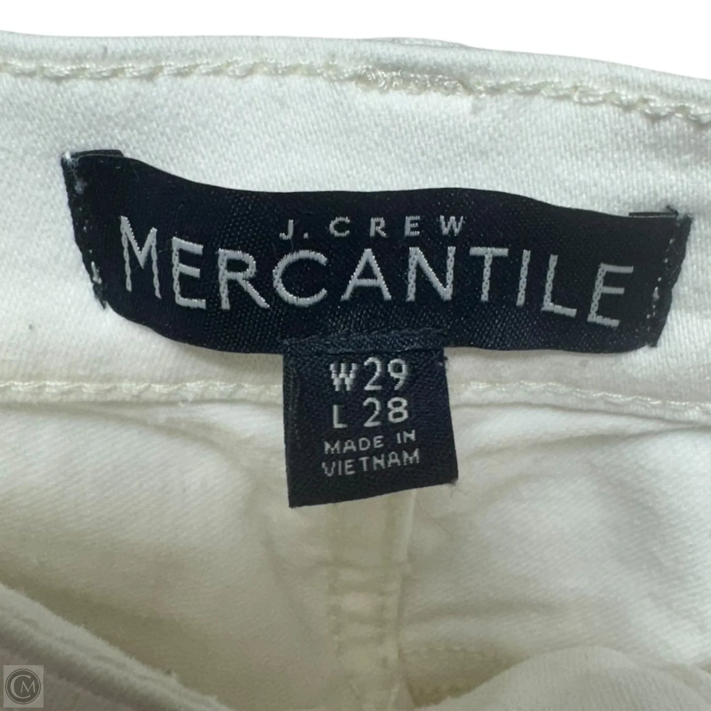 Jeans Straight By J. Crew In White, Size: 8, W29xL28