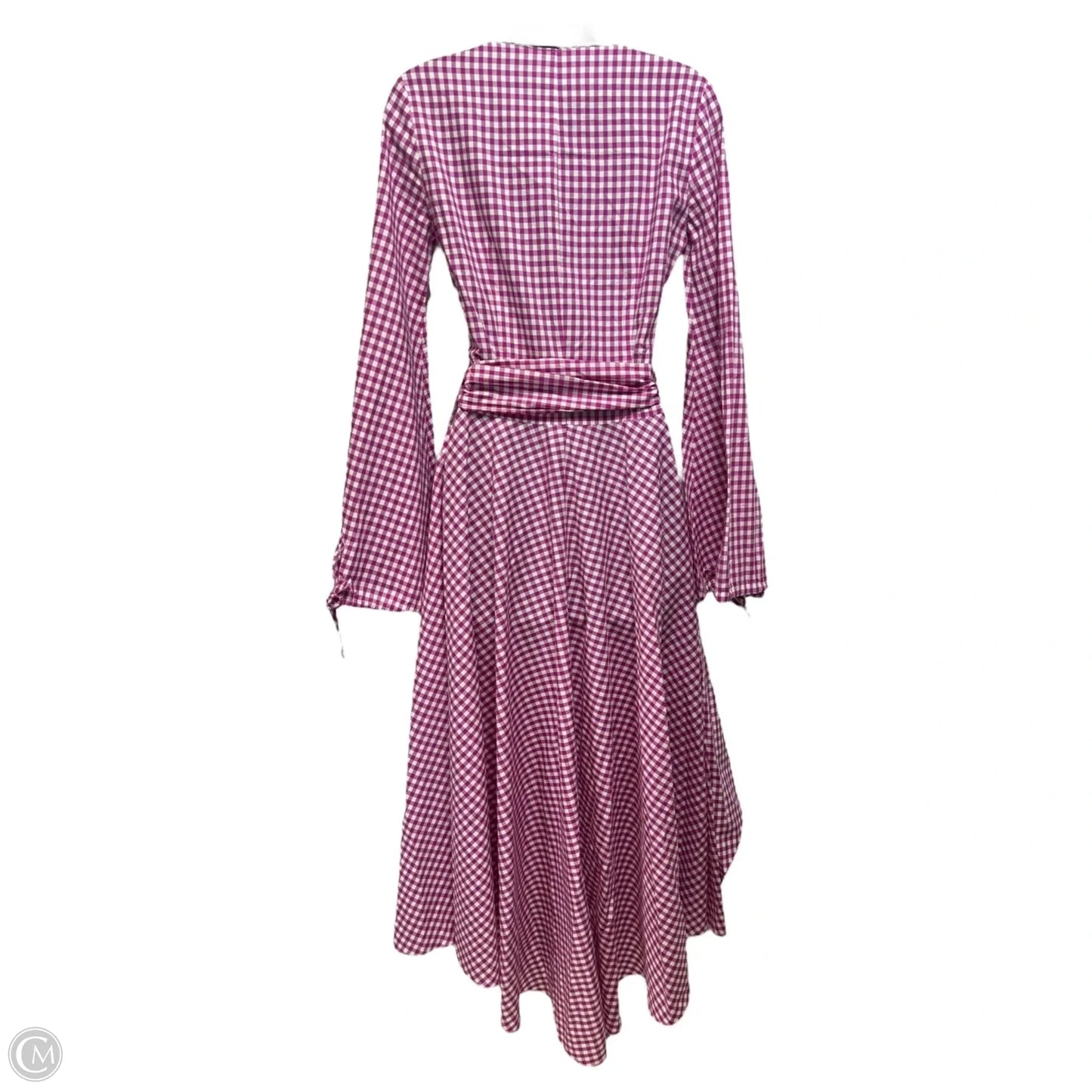 Lena Gingham Dress Casual Maxi By Caroline Constas In Checkered Pattern, Size: Xs