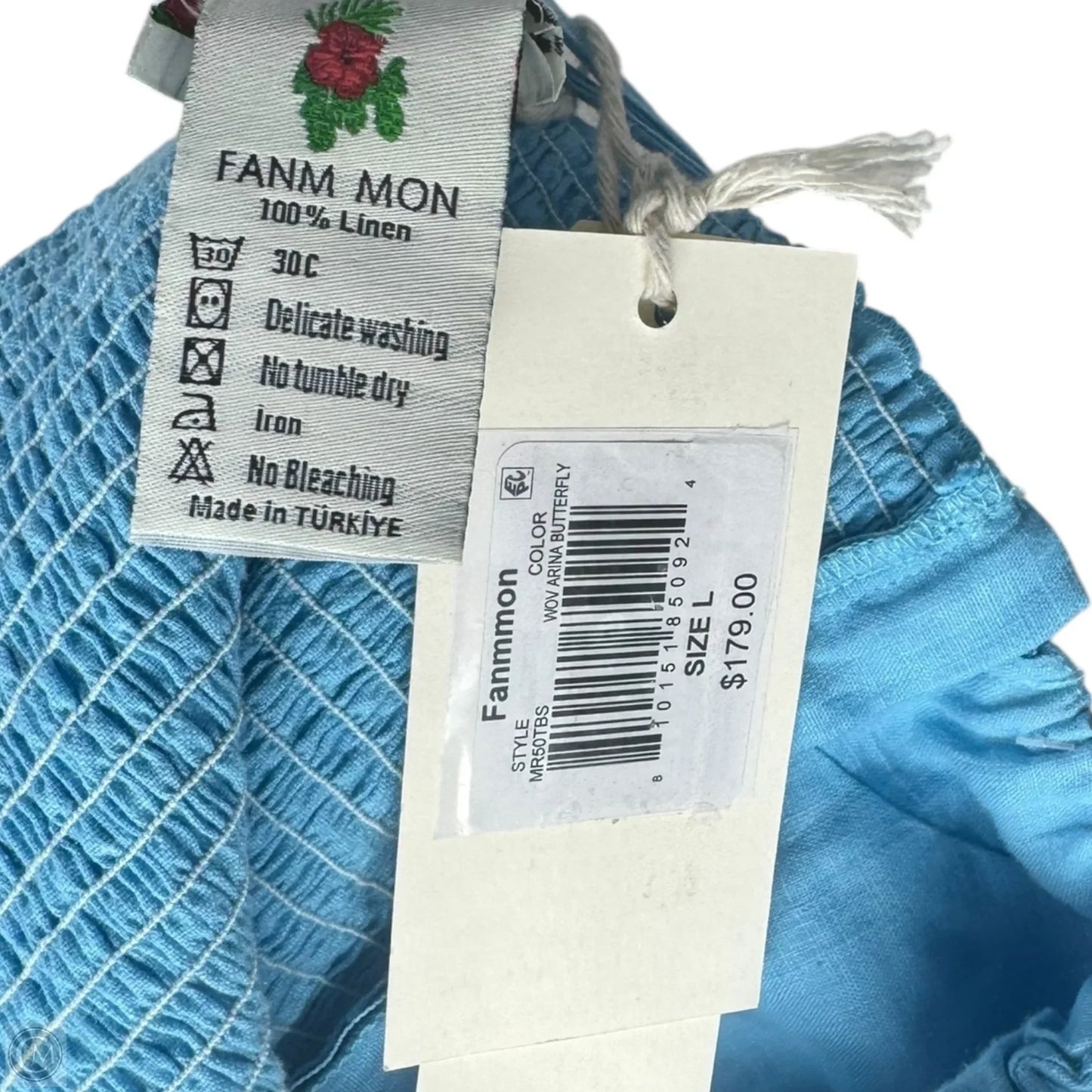 Embroidered Tank Top By Fanm Mon In Blue, Size: L